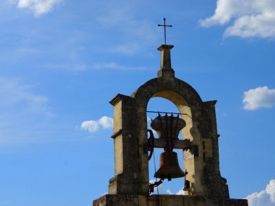 Détail clocher Eglise de Chantemerle Les Grignan