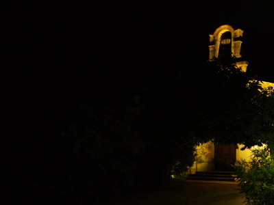 Eglise de Chantemerle Les Grignan en photo de nuit