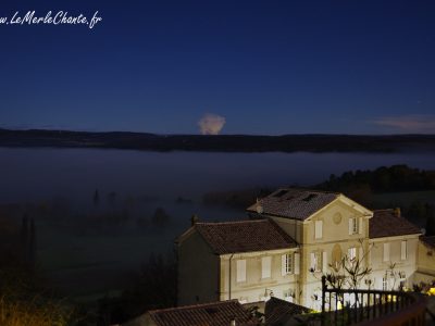 Mairie Chantemerle Lès Grignan et Brume de nuit