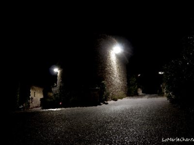 Effets peinture croisement Chantemerle Les Grignan de nuit