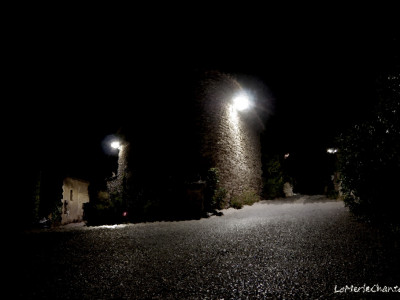 Effets peinture croisement Chantemerle Les Grignan de nuit